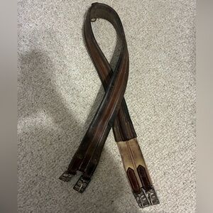 52” Brown Leather English Girth for horses